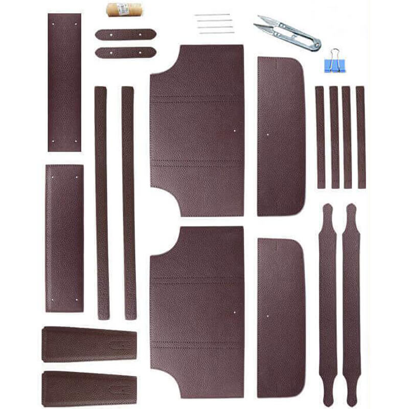 Business DIY Leather Handbag Kit – Babylon Leather - Babylon LeatherBabylon LeatherSY26-Brown-Gold & Color-Matched