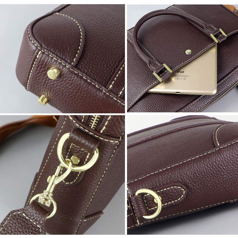 Business DIY Leather Handbag Kit – Babylon Leather - Babylon LeatherBabylon LeatherSY26-Brown-Gold & Color-Matched