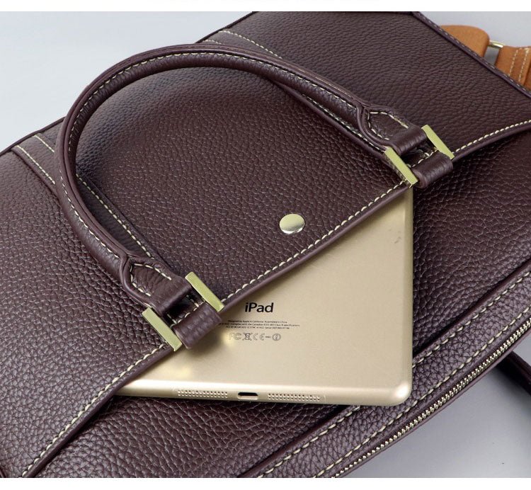 Business DIY Leather Handbag Kit – Babylon Leather - Babylon LeatherBabylon LeatherSY26 - Matching Color - Lychee Pattern Leather - Brown