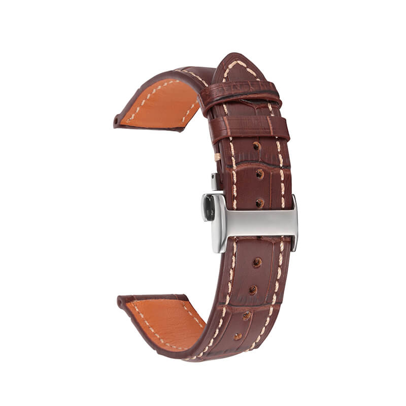 Bamboo-Textured Top Grain Leather Watch Strap – Babylon Leather