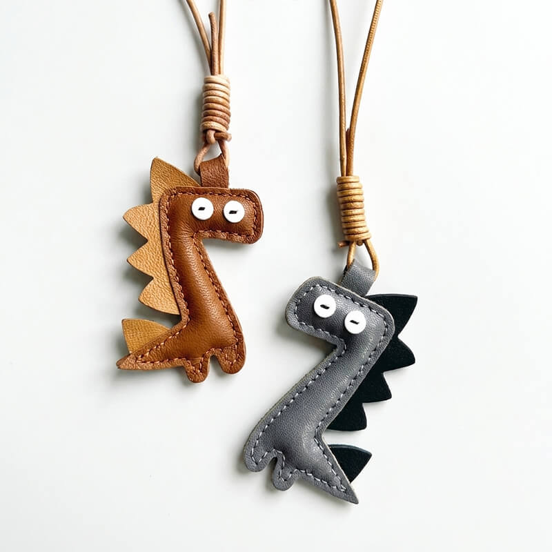 Mini Dinosaur-Shaped Keychain DIY Kit – Babylon Leather