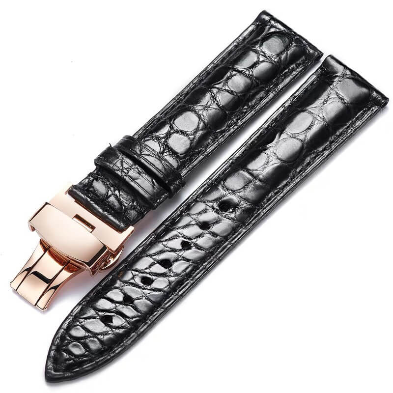American Alligator Leather Watch Strap, 12mm to 24mm – Babylon Leather
