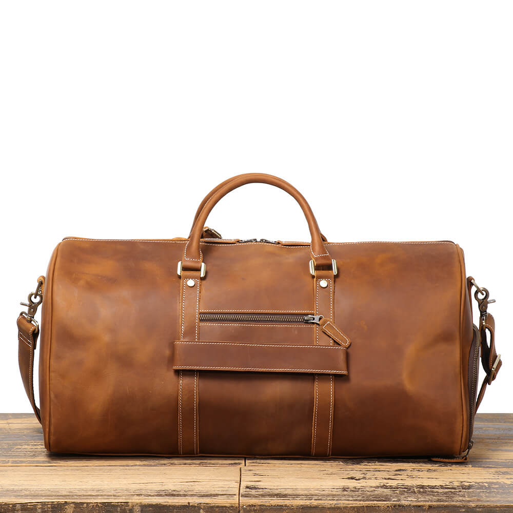 Vintage Top-Grain Leather Travel Duffel Bag – Babylon Leather