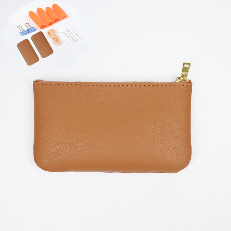 Zip Cosmetic Phone Coin Pouch Leather DIY Kit – Babylon Leather