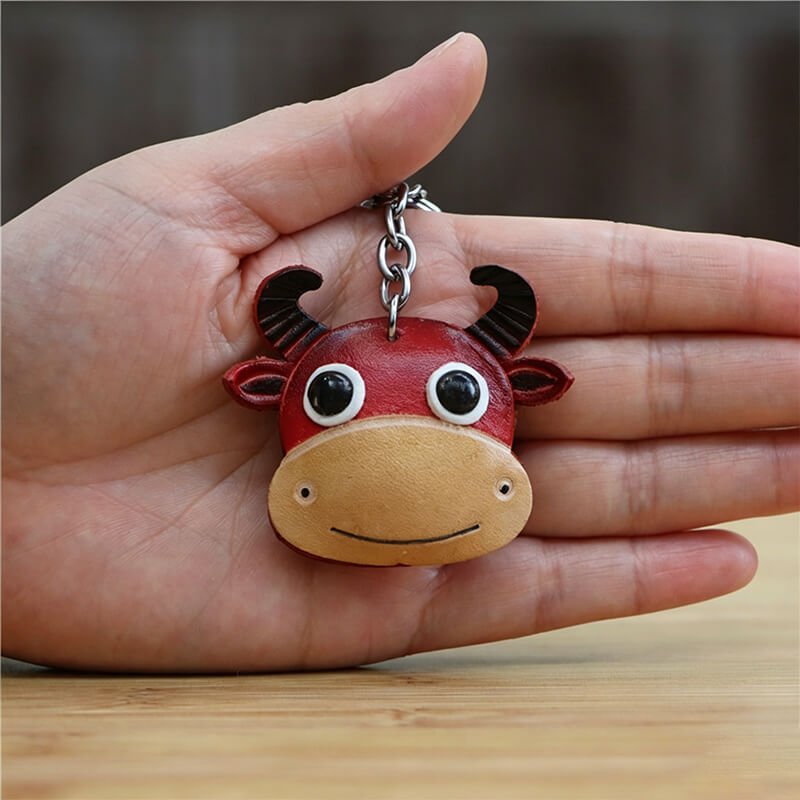 Calf Leather Bag Charm – Babylon Leather - Babylon LeatherBabylon LeatherLLZ08-Brown