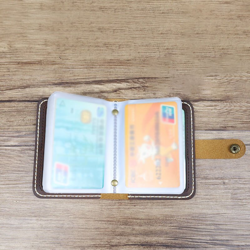 Card Holder Belt Hook Crazy Horse Leather DIY Kit – Babylon Leather - Babylon LeatherBabylon LeatherCY64-Brown