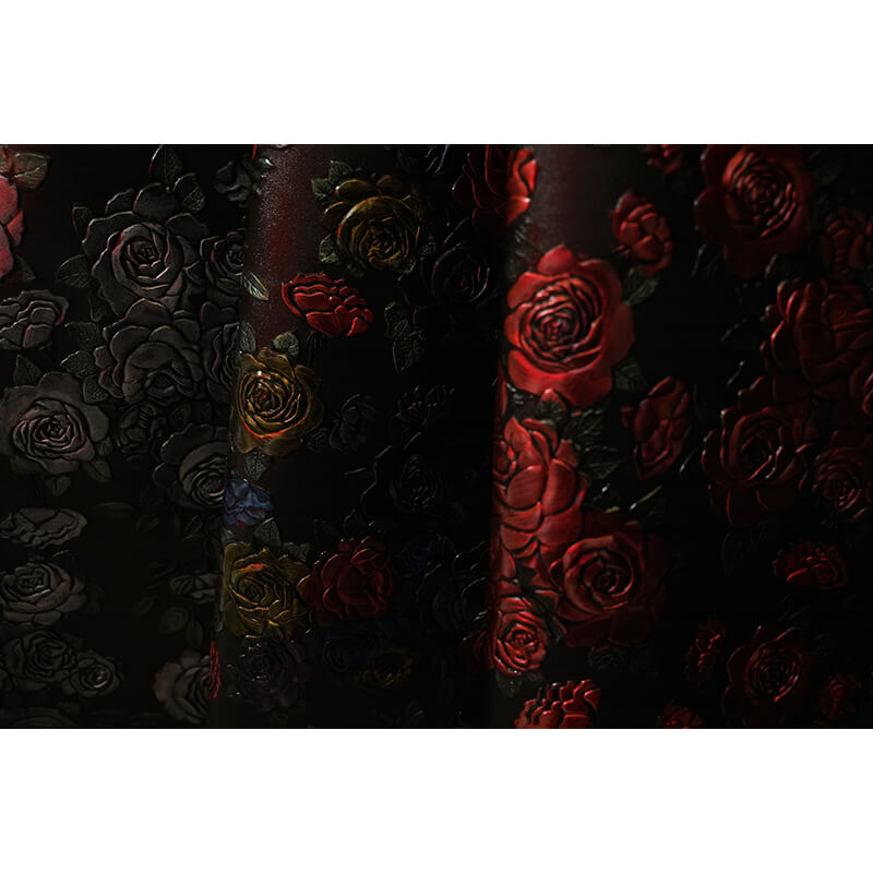 Full Grain Hand-Painted Embossed Leather– Babylon Leather
