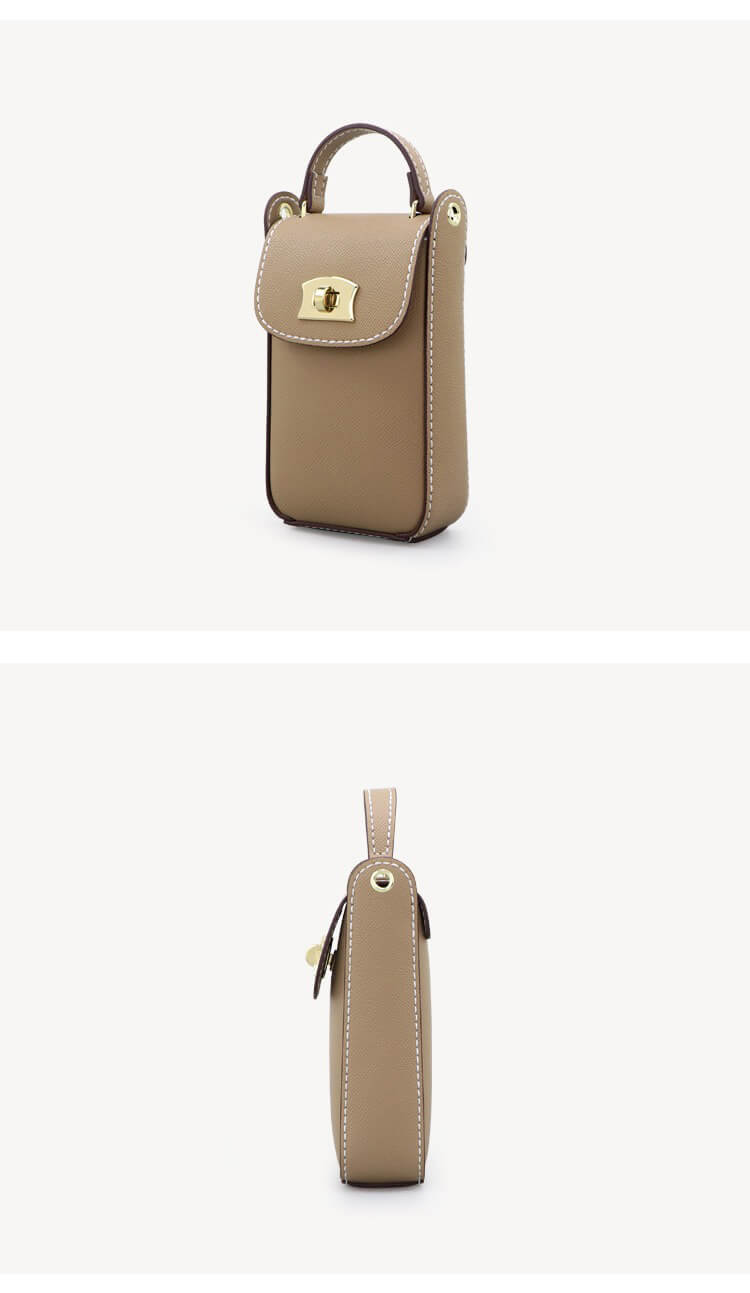 Cell Phone Purse Crossbody Bag DIY Kit – Babylon Leather - Babylon LeatherBabylon LeatherSY51 - Matching Color - Epsom Leather - Khaki