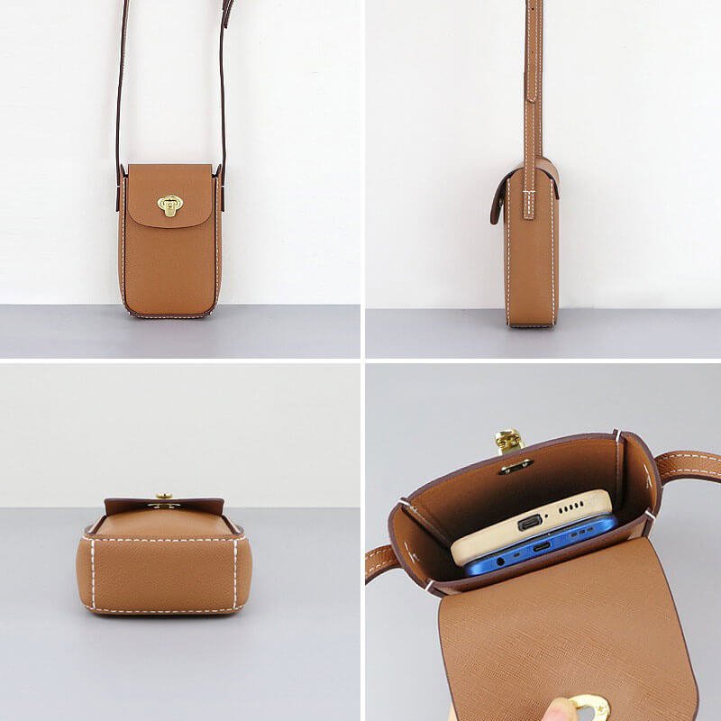 Cell Phone Purse Mini Bag DIY Kit – Babylon Leather - Babylon LeatherBabylon LeatherSY52 - White - Matching Color
