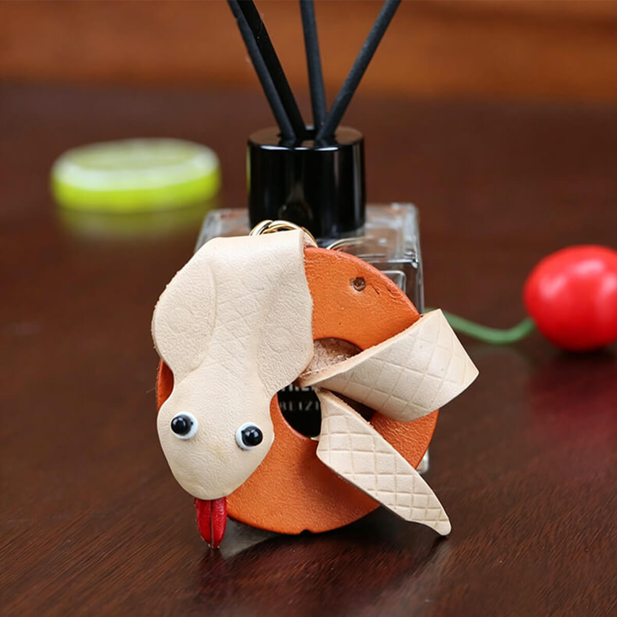 Chinese Zodiac Leather Bag Charm – Babylon Leather - Babylon LeatherBabylon LeatherLLZ34-Snake-Original
