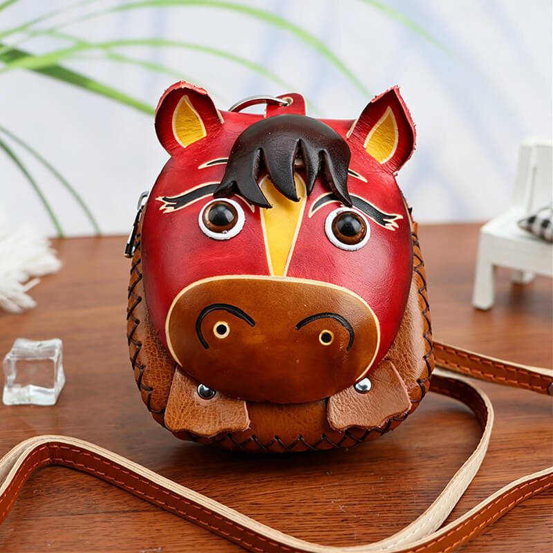 Chinese Zodiac Leather Key Pouch – Babylon Leather - Babylon LeatherBabylon LeatherLLZ28-Horse