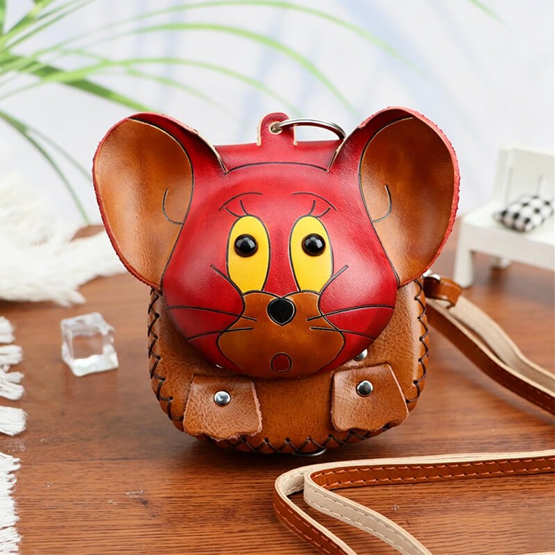 Chinese Zodiac Leather Key Pouch – Babylon Leather - Babylon LeatherBabylon LeatherLLZ28-Mouse