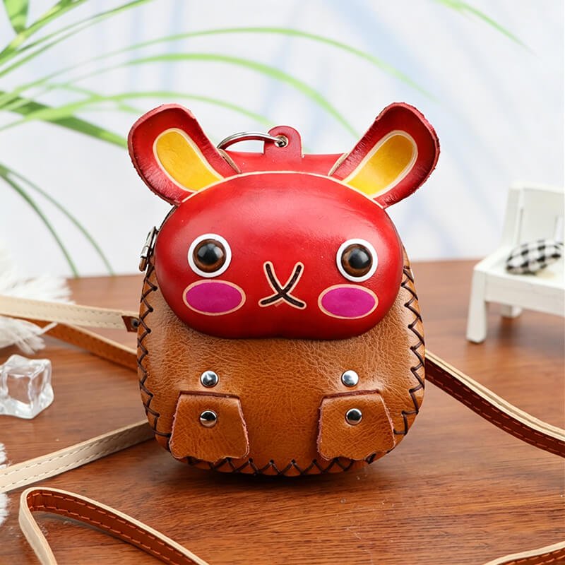 Chinese Zodiac Leather Key Pouch – Babylon Leather - Babylon LeatherBabylon LeatherLLZ28-Rabbit