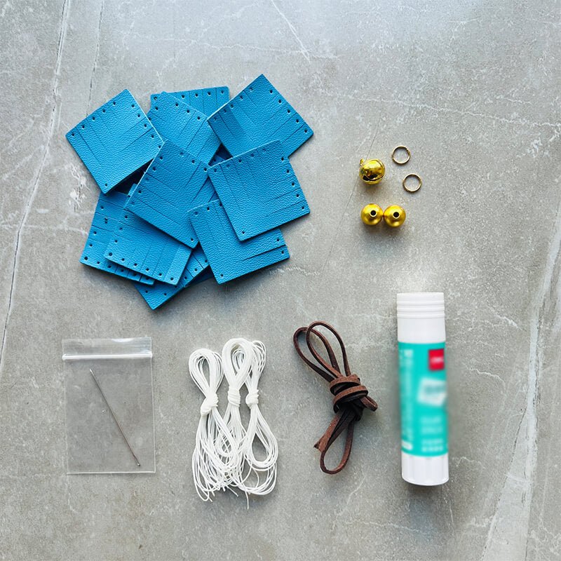 Christmas Snowflake Charm DIY Kit – Babylon Leather - Babylon LeatherBabylon LeatherSG03-Dark Blue