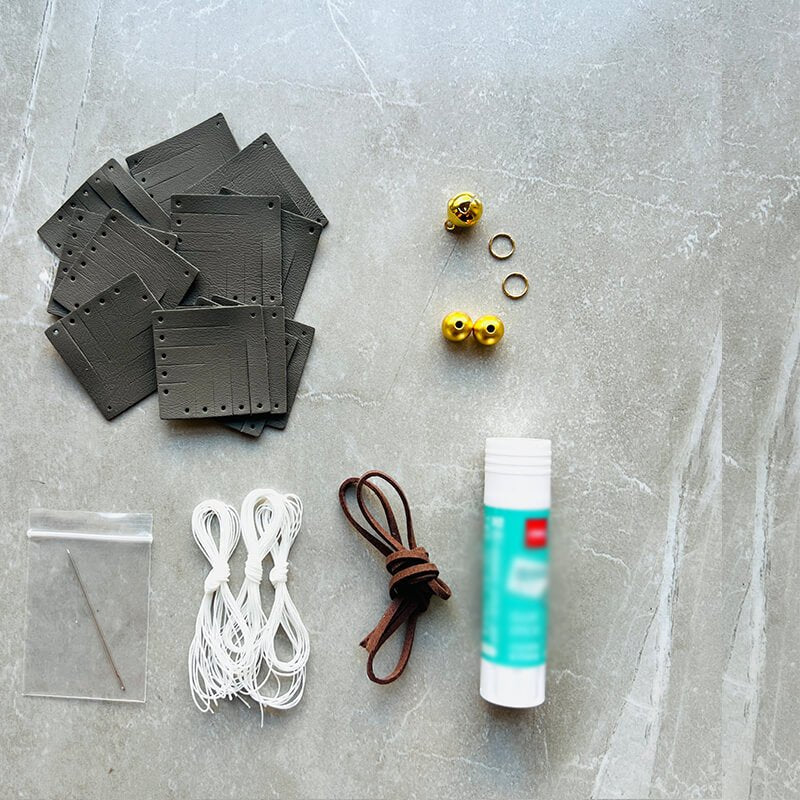 Christmas Snowflake Charm DIY Kit – Babylon Leather - Babylon LeatherBabylon LeatherSG03-Grey
