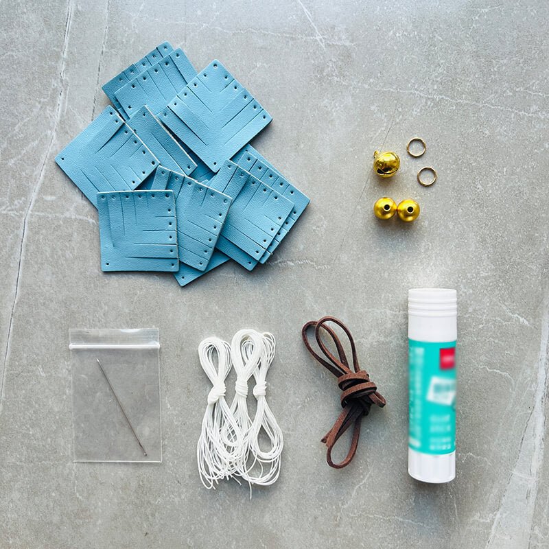 Christmas Snowflake Charm DIY Kit – Babylon Leather - Babylon LeatherBabylon LeatherSG03-Sky Blue