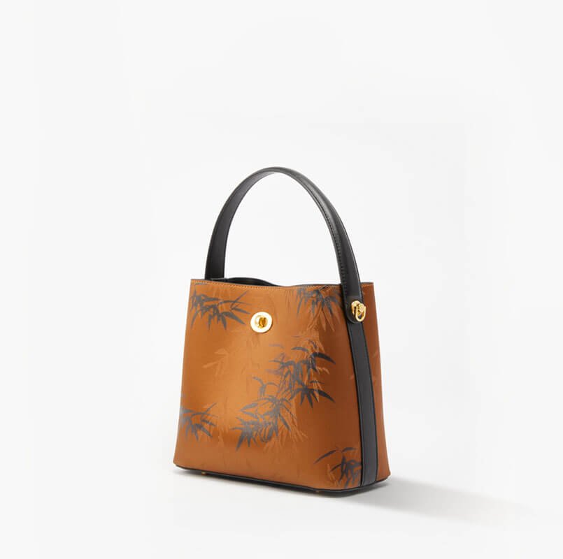 Classic Silk Crossbody Bag with Subtle Sheen – Babylon Leather - Babylon LeatherBabylon LeatherTX037-Brown