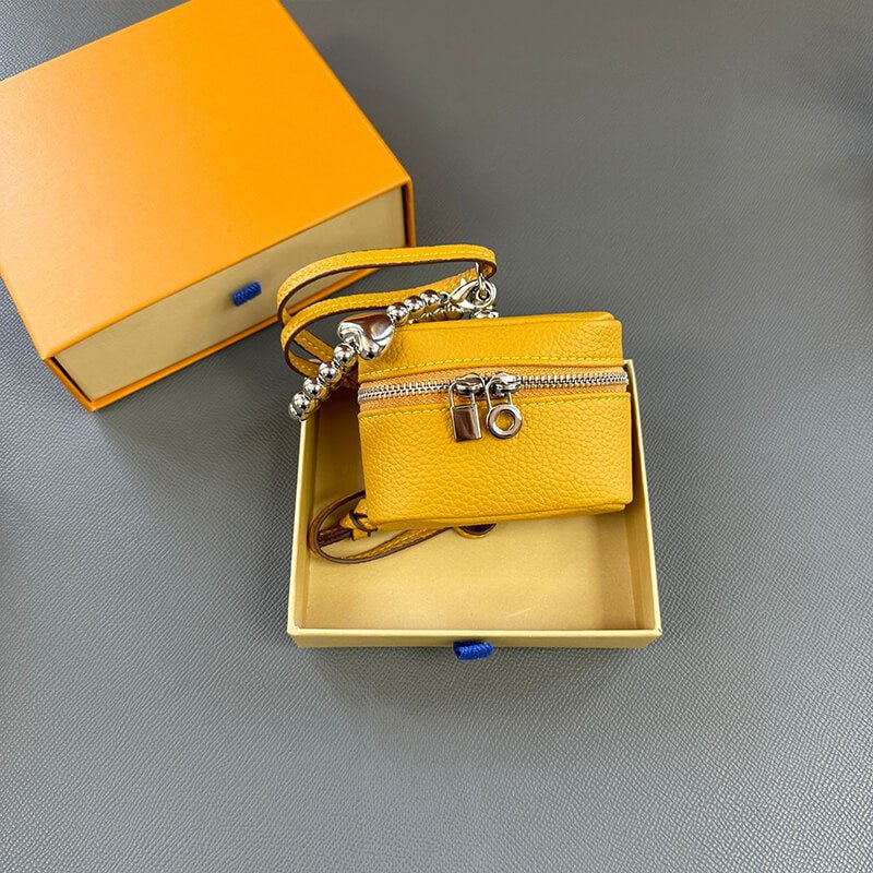 Compact Genuine Leather Coin Purse - Babylon LeatherBabylon LeatherCLJ03-Yellow