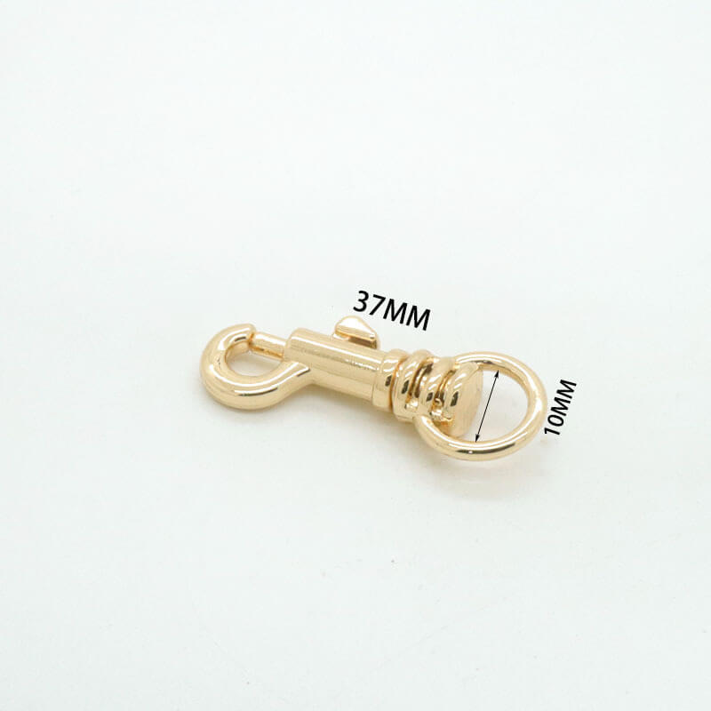 Compact Swivel Snap Hook - Babylon Leather - Babylon LeatherBabylon LeatherJY08-Gold-10mm Thick Key Hook