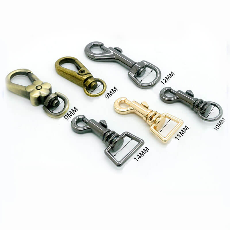 Compact Swivel Snap Hook - Babylon Leather - Babylon LeatherBabylon LeatherJY08-Gold-9mm Fish Eye Hook