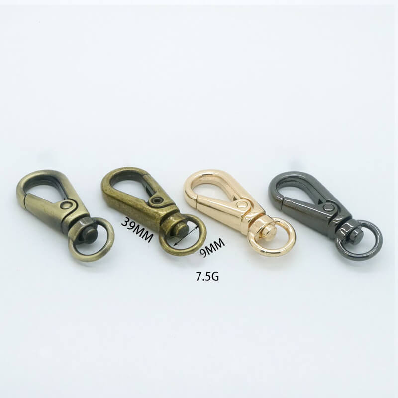 Compact Swivel Snap Hook - Babylon Leather - Babylon LeatherBabylon LeatherJY08-Gold-9mm Fish Eye Hook