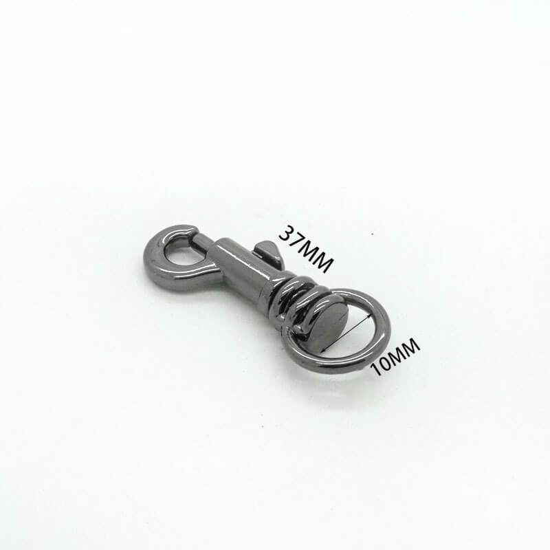 Compact Swivel Snap Hook - Babylon Leather - Babylon LeatherBabylon LeatherJY08-Gunmetal-10mm Thick Key Hook