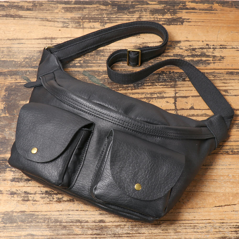 Compact Top Grain Leather Crossbody Sling Bag – Babylon Leather - Babylon LeatherBabylon LeatherLJ097-Black