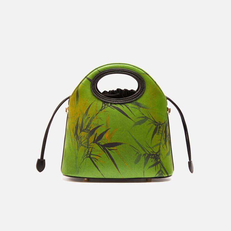 Compassion Flow Leather & Silk Handbag – Babylon Leather - Babylon LeatherBabylon LeatherTX040-Black