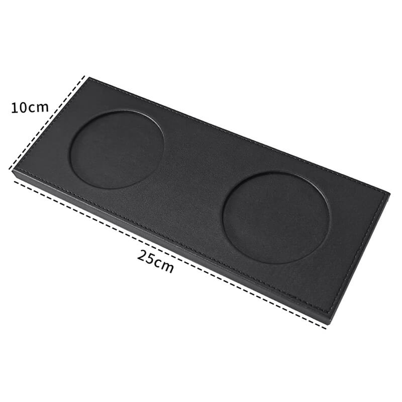 Conference Desk Tray, 2 Sizes – Babylon Leather - Babylon LeatherBabylon LeatherRH05-Coffee-2-Cup Holder