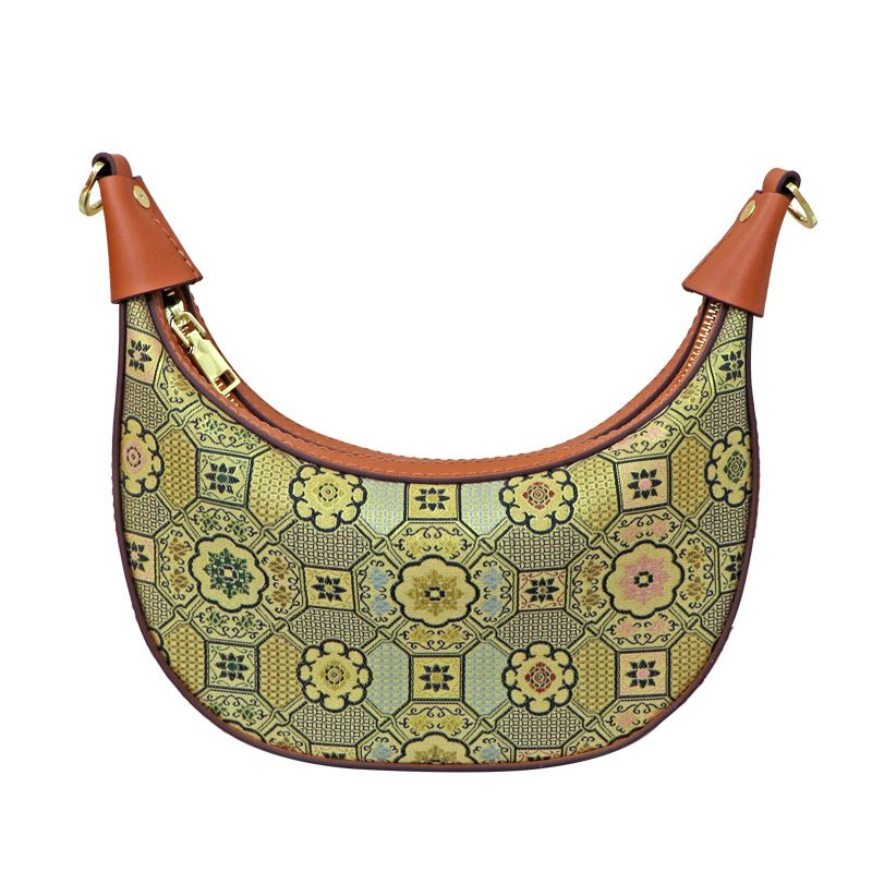Customizable Panel Crescent Shoulder Bag DIY Kit – Babylon Leather - Babylon LeatherBabylon LeatherSYR57 - Coffee - Heat - Activated Adhesive - Color - Matched & With Fabric
