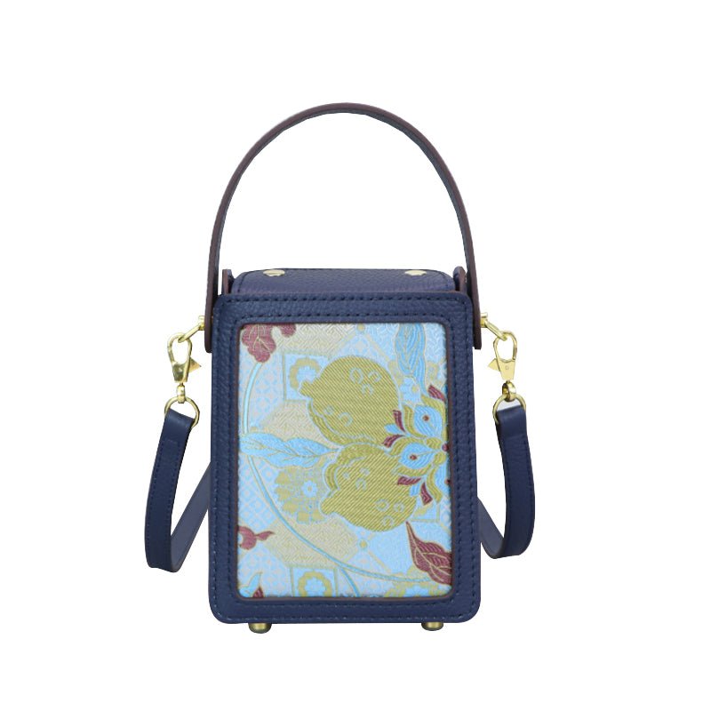 Customizable Panel Crossbody Box Bag DIY Kit – Babylon Leather - Babylon LeatherBabylon LeatherSYR48 - Dark Blue - Self - Adhesive Glue - Color - Matched & With Fabric