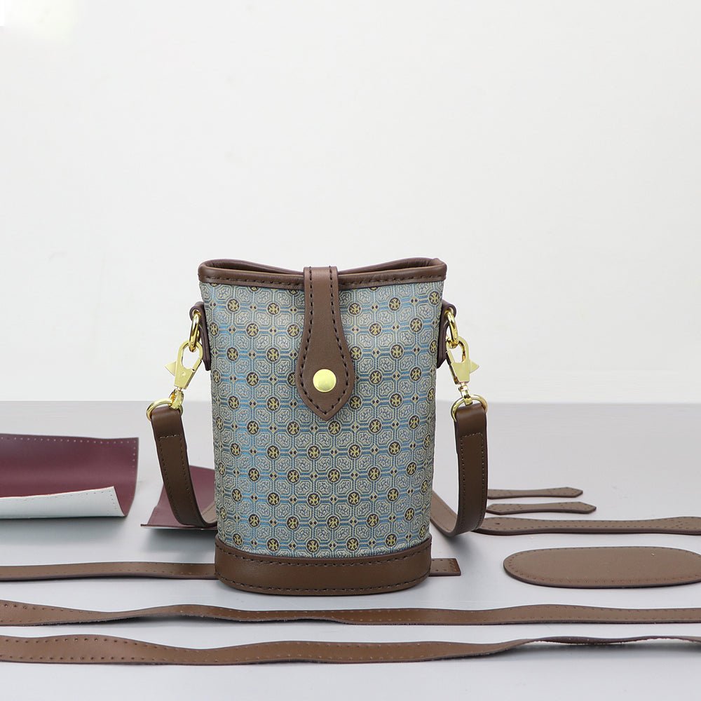 Customizable Panel Crossbody Bucket Bag Kit – Babylon Leather - Babylon LeatherBabylon LeatherSYR62 - Brown - Heat - Activated Adhesive - Color - Matched & With Fabric