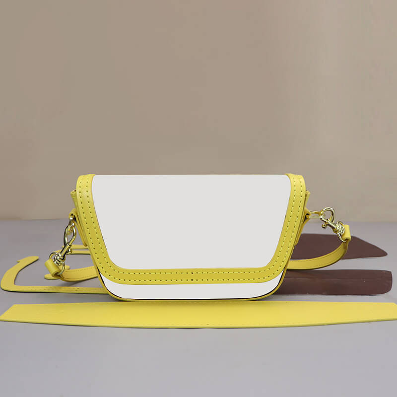 Customizable Panel Flap Saddle Crossbody Bag DIY Kit – Babylon Leather - Babylon LeatherBabylon LeatherSYR65-Yellow-Self-Adhesive Glue-Color-Matched  & With Fabric