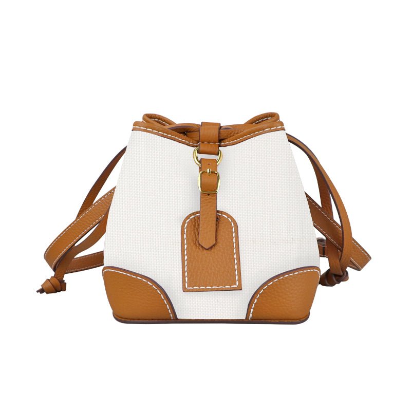 Customizable Panel Leather Fashion Bucket Bag DIY Kit – Babylon Leather - Babylon LeatherBabylon LeatherSYR22 - Caramel - Self - Adhesive Glue - Color - Matched & With Fabric