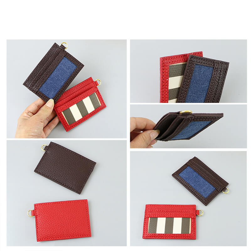 Customizable Panel Leather ID Card Holder DIY Kit – Babylon Leather - Babylon LeatherBabylon LeatherSYR71-Brown-Self-Adhesive Glue-Color-Matched & With Fabric