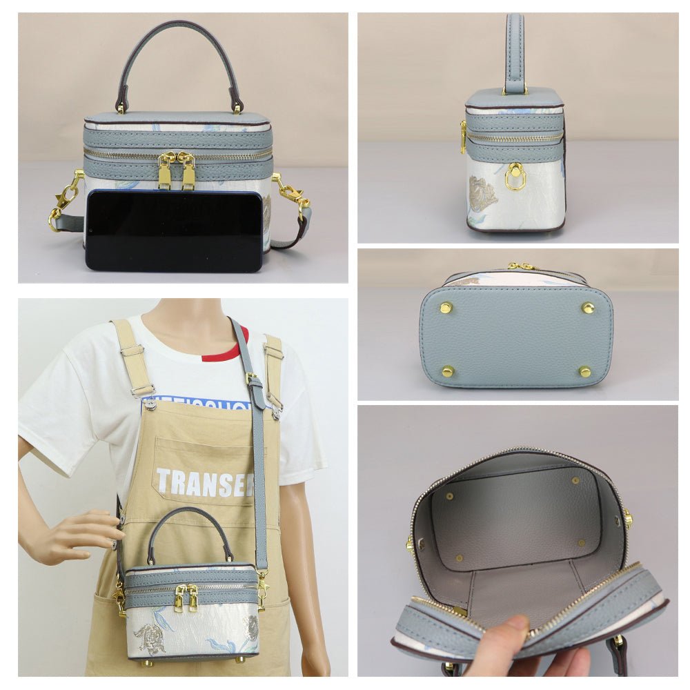 Customizable Panel Lunch Handbag DIY Leather Kit – Babylon Leather - Babylon LeatherBabylon LeatherSYR40 - Blue - Self - Adhesive Glue - Color - Matched & With Fabric