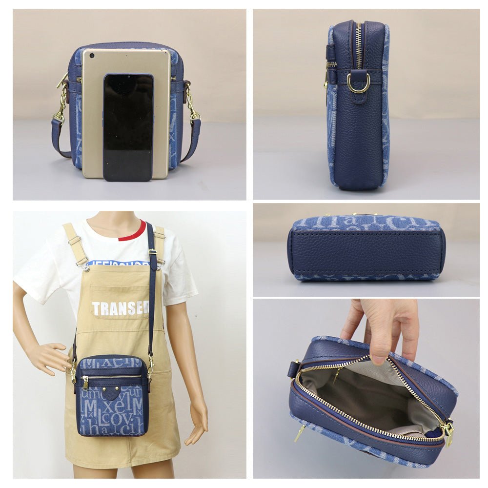 Customizable Panel Men's Business Shoulder Bag DIY Kit – Babylon Leather - Babylon LeatherBabylon LeatherSYR59 - Blue - Heat - Activated Adhesive - Color - Matched & With Fabric