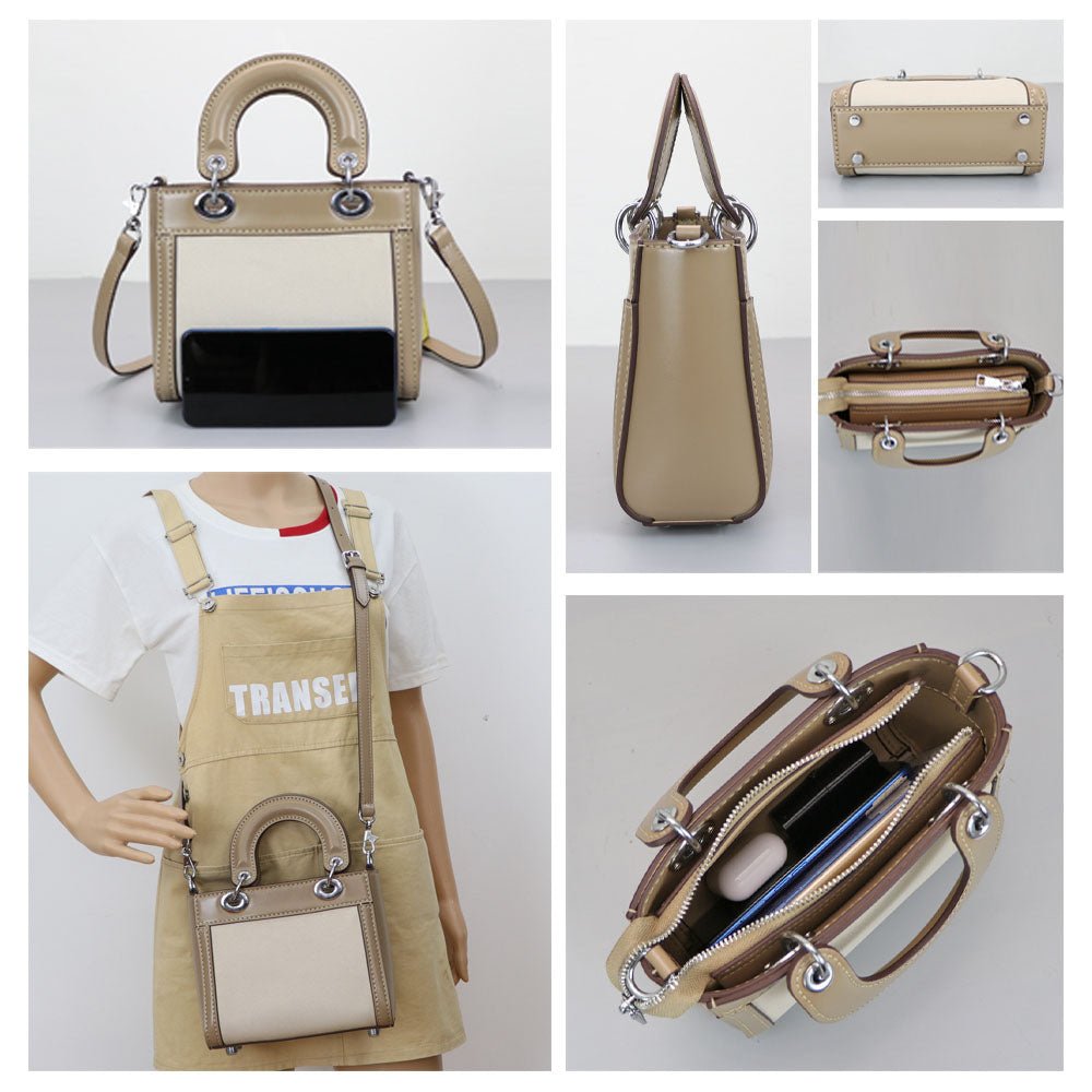 Customizable Panel Mini Lady Bag DIY Kit – Babylon Leather - Babylon LeatherBabylon LeatherSYR10 - Khaki - Self - Adhesive Glue - Color - Matched