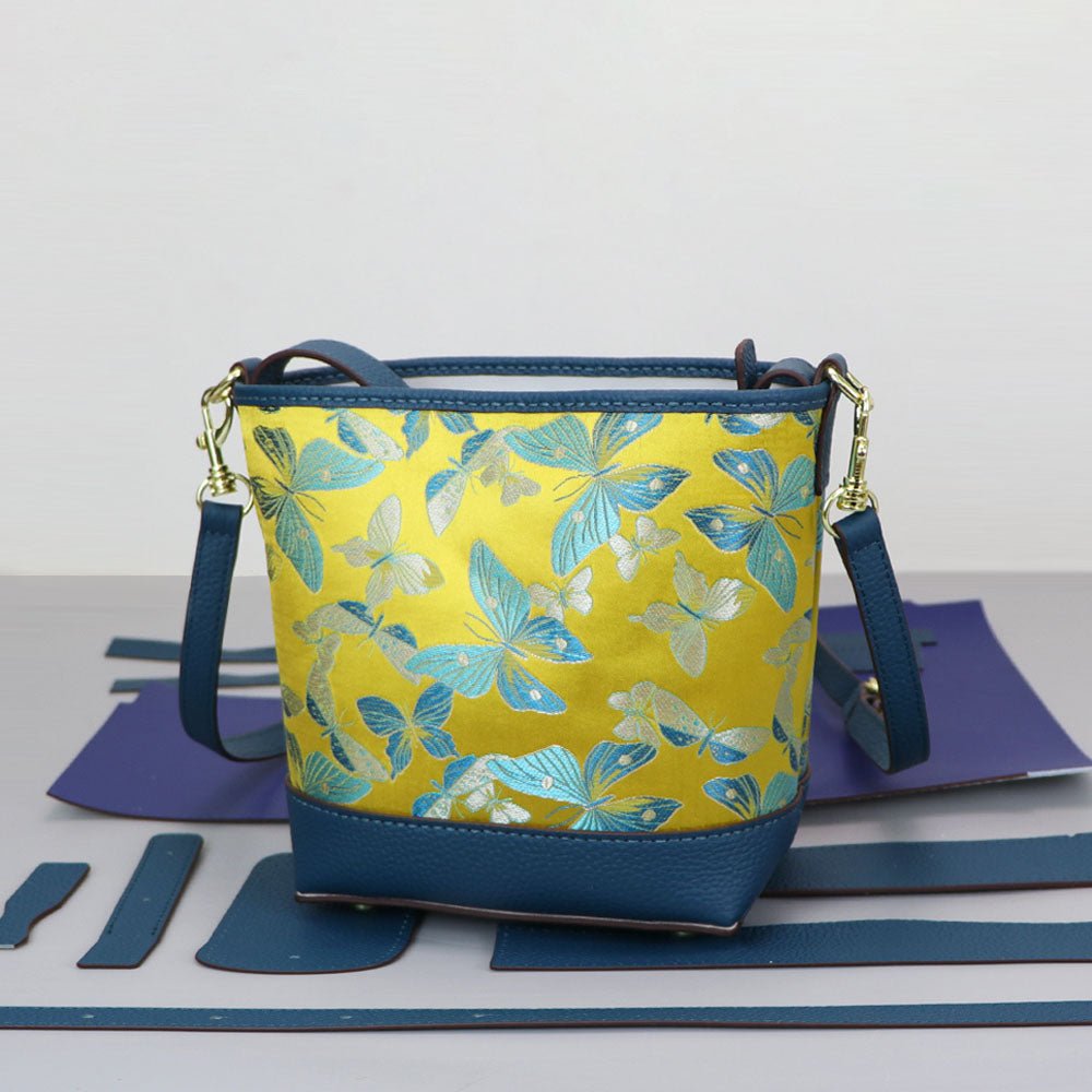 Customizable Panel Shoulder Bucket Bag DIY Kit – Babylon Leather - Babylon LeatherBabylon LeatherSYR20 - Peacock Blue - Heat - Activated Adhesive - Color - Matched