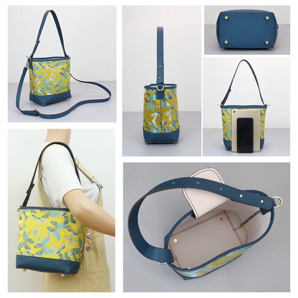 Customizable Panel Shoulder Bucket Bag DIY Kit – Babylon Leather - Babylon LeatherBabylon LeatherSYR20 - Peacock Blue - Heat - Activated Adhesive - Color - Matched