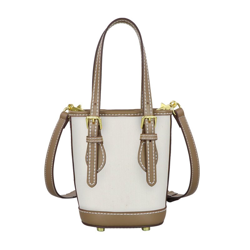 Customizable Panel Small Designer Bucket Bag DIY Kit – Babylon Leather - Babylon LeatherBabylon LeatherSYR27 - Khaki - Heat - Activated Adhesive - Color - Matched With Fabric