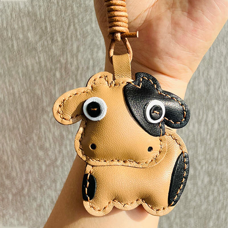 Cute Cow - Shaped Charm DIY Kit – Babylon Leather - Babylon LeatherBabylon LeatherSG29-Coffee