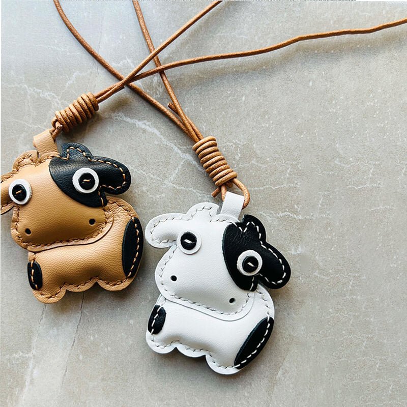 Cute Cow - Shaped Charm DIY Kit – Babylon Leather - Babylon LeatherBabylon LeatherSG29-Coffee