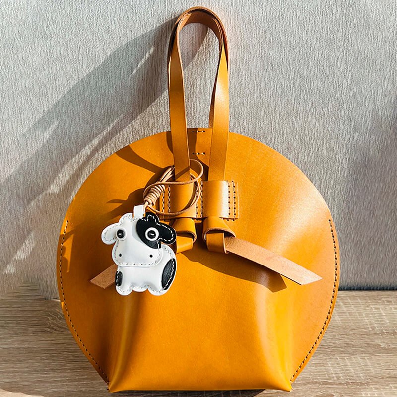 Cute Cow - Shaped Charm DIY Kit – Babylon Leather - Babylon LeatherBabylon LeatherSG29-Coffee