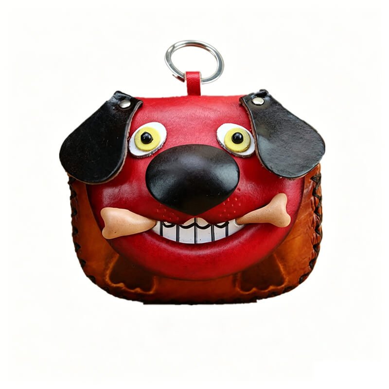 Cute Dog-Shaped Leather Coin Purse – Babylon Leather - Babylon LeatherBabylon LeatherLLZ129-Brown