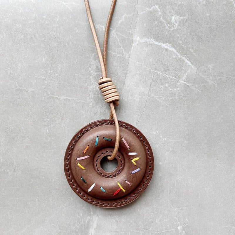 Cute Donut Style Charm DIY Kit – Babylon Leather - Babylon LeatherBabylon LeatherSG04-Brown