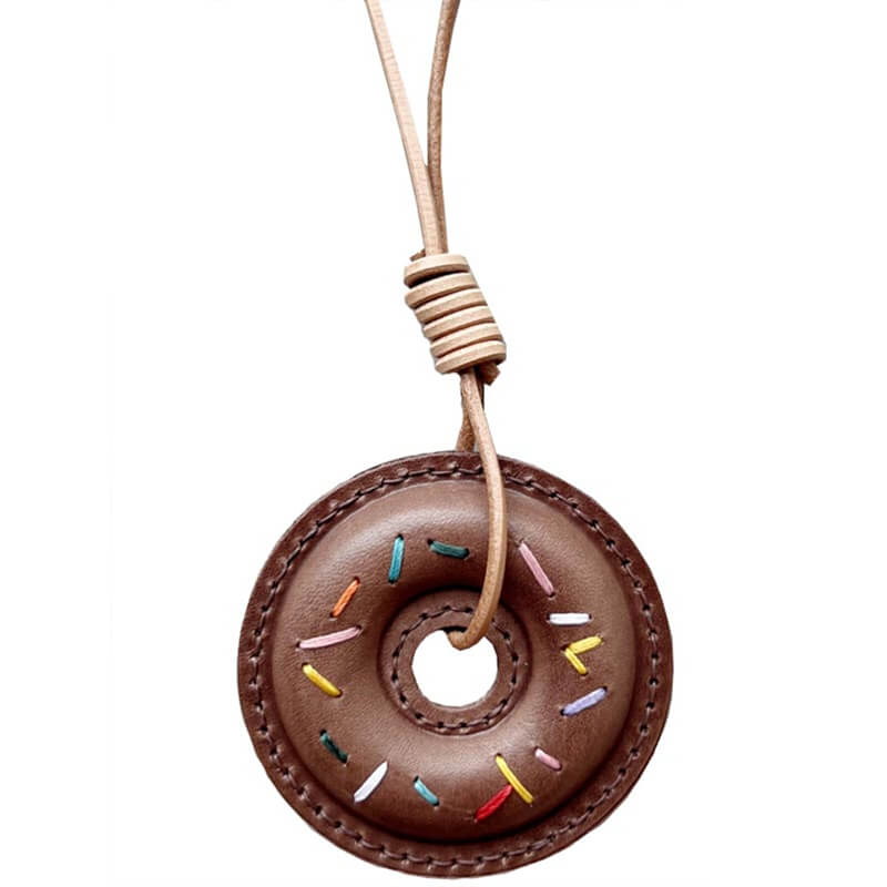 Cute Donut Style Charm DIY Kit – Babylon Leather - Babylon LeatherBabylon LeatherSG04-Brown