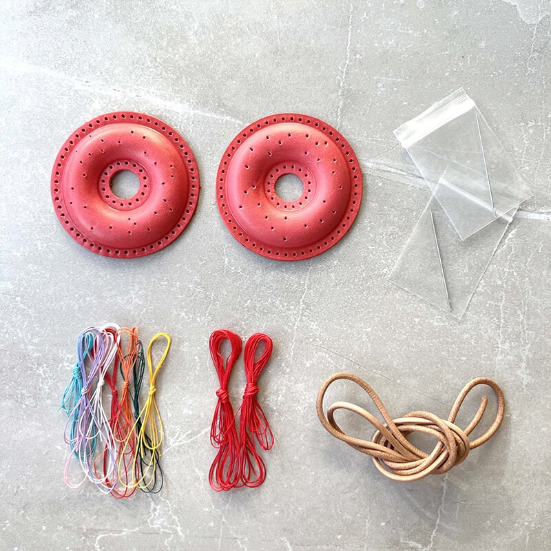 Cute Donut Style Charm DIY Kit – Babylon Leather - Babylon LeatherBabylon LeatherSG04-Pink