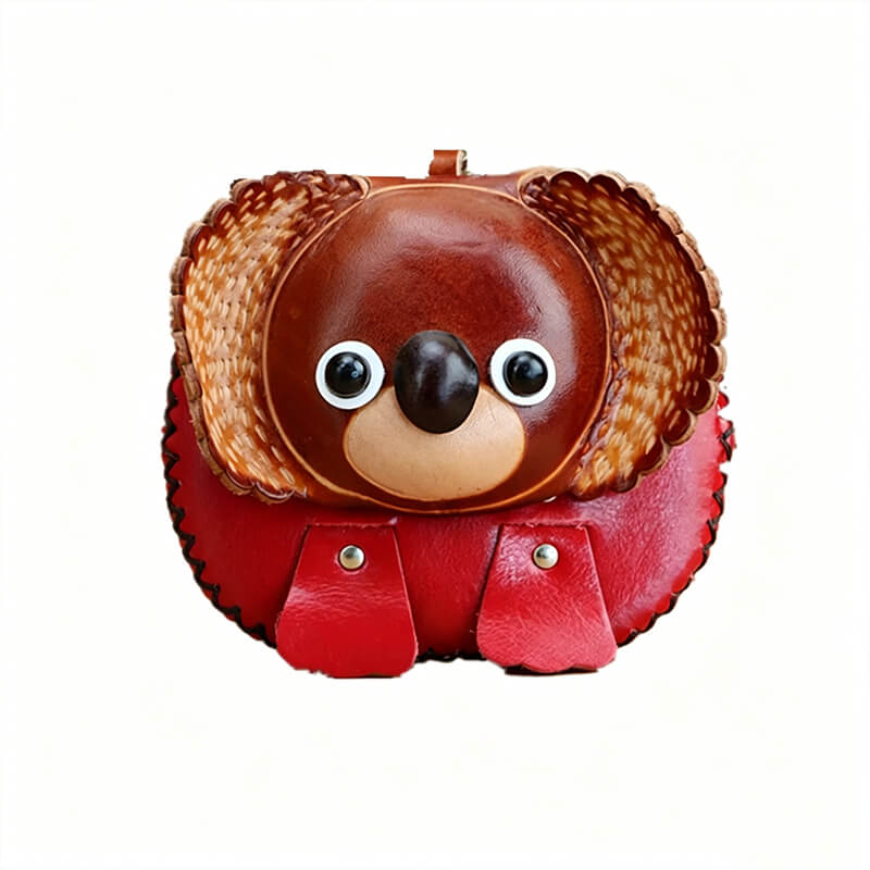 Cute Koala - Shaped Leather Coin Purse – Babylon Leather - Babylon LeatherBabylon LeatherLLZ112-Brown