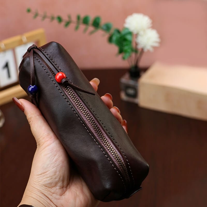 Cute Leather Coin Purse – Babylon Leather - Babylon LeatherBabylon LeatherLLZ84-Coffee